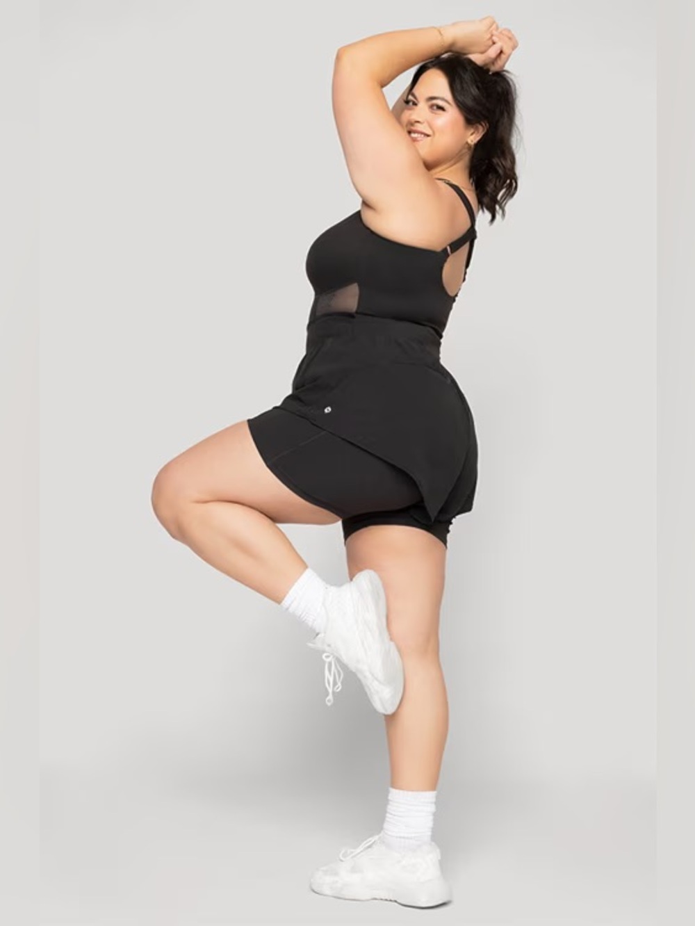 POPFLEX Supershort Runsie Black Size M - Picture 2 of 6